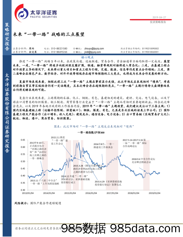 【一带一路分析】2019未来“一带一路”战略的三点展望-20190427-太平洋证券插图