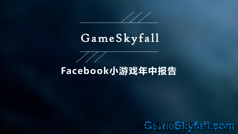 GameSkyfall-Facebook小游戏年中报告（英文）-2019.11