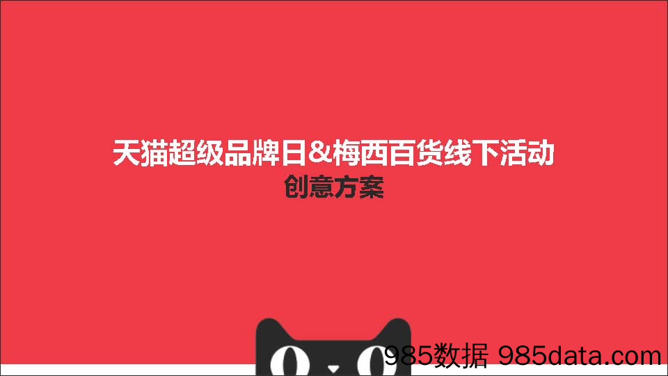 2018梅西百货-天猫超级品牌日线下活动方案