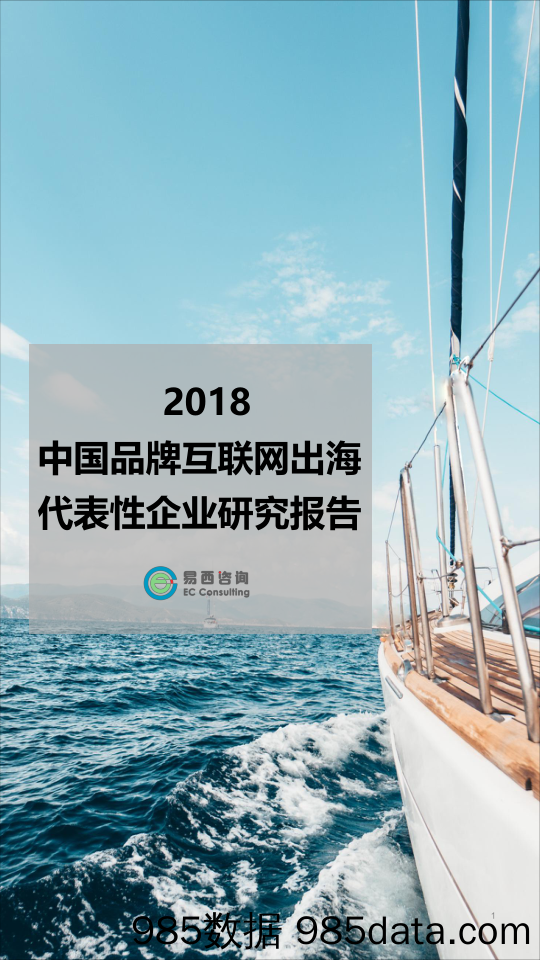 【互联网】易西咨询-中国品牌互联网出海代表性企业报告3.0-2019.3