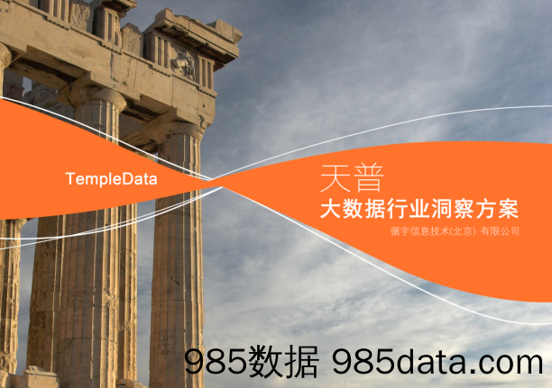 【商业BP】TempleData大数据行业洞察解决方案  商业计划书