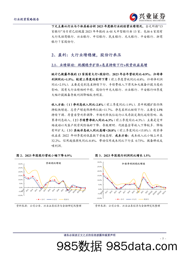 银行业2023年年报综述：业绩稳定，分红稳中有升-240402-兴业证券插图4