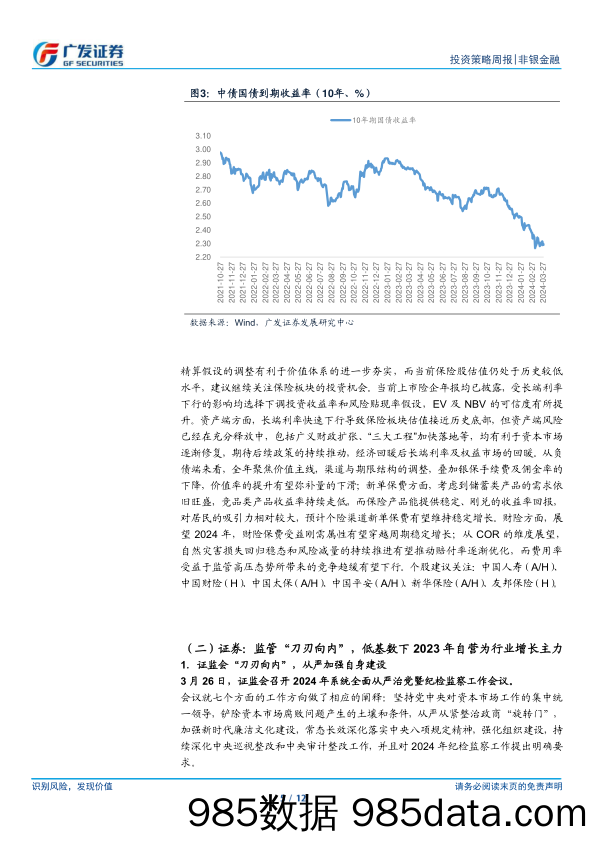 非银金融行业：行业整体业绩筑底，关注个股分化机遇-240331-广发证券插图4