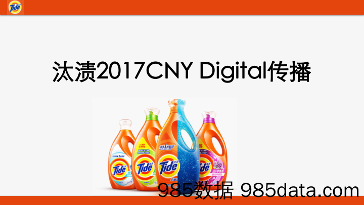 【快消日用品】2017汰渍CNY互动传播比稿方案