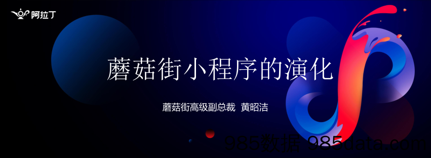 阿拉丁年会-蘑菇街在小程序电商上的矩阵化之路-黄昭洁 蘑菇街-2019.1.5