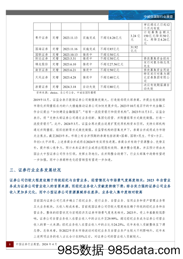 2024年中国证券行业展望：行业分化加剧，兼并整合或将再现-240411-中诚信国际插图4