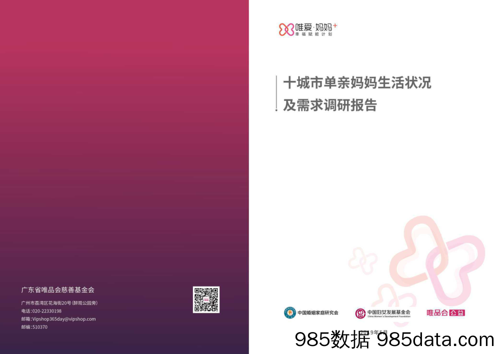 【母婴】2019单亲妈妈生活状况及需求调研报告-唯爱妈妈-2019.6