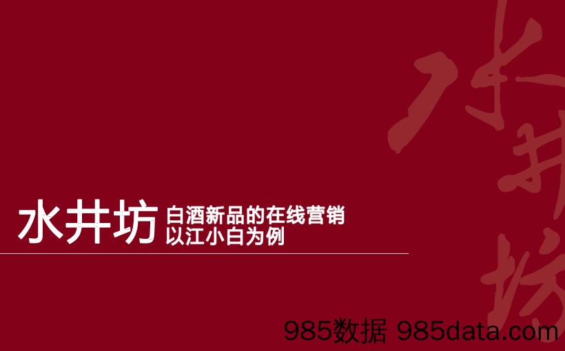 【社媒营销】2013 江小白上市新媒体传播方案（复盘）30P