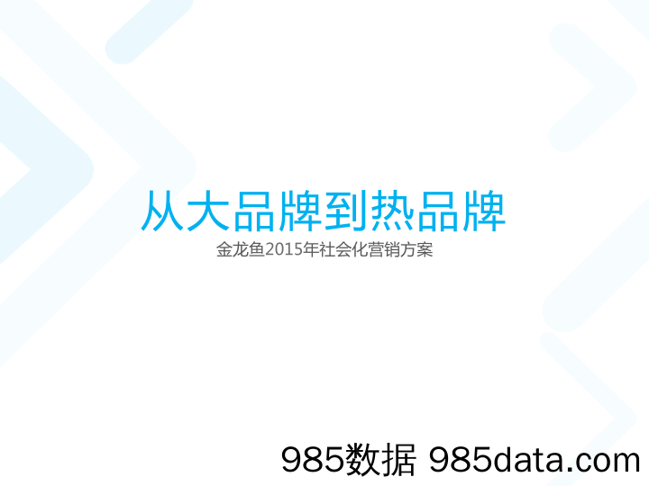 【社媒营销】2015 金龙鱼社会化营销方案 47P