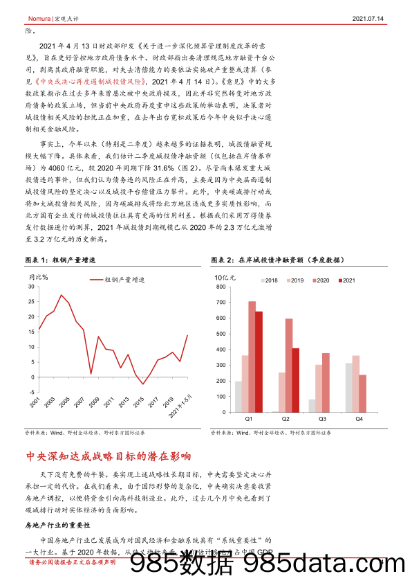 【乡振发展分析】宏观点评：中央政策立场，“定向紧缩+全面宽松”-20210714-野村东方国际证券插图3