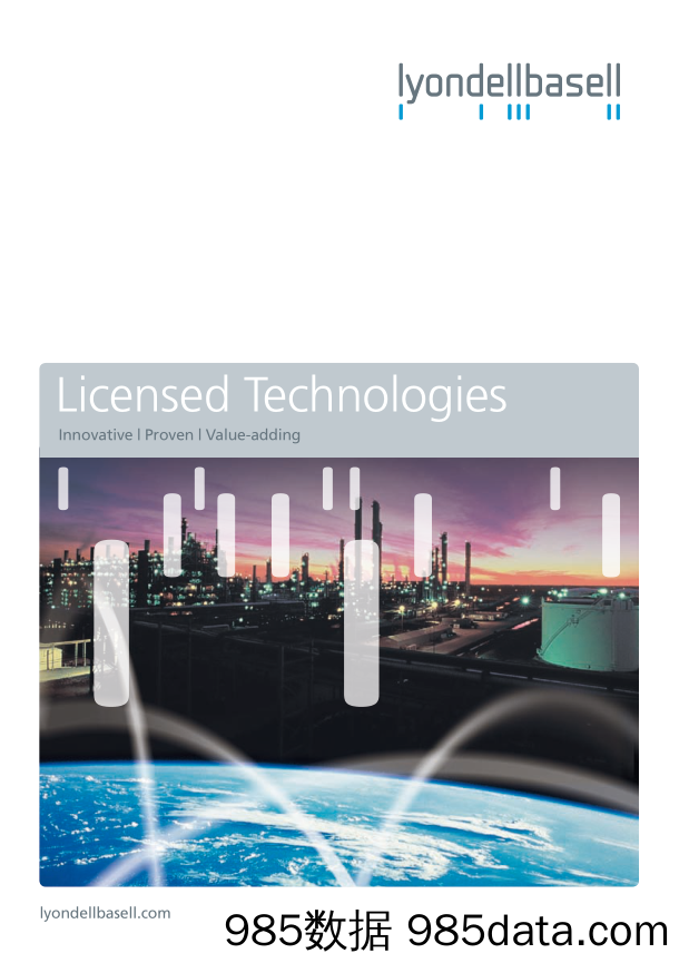 利安德巴塞尔工业LyondellBasell_业务宣传册Brochure_T500C.com_Licensed technologies