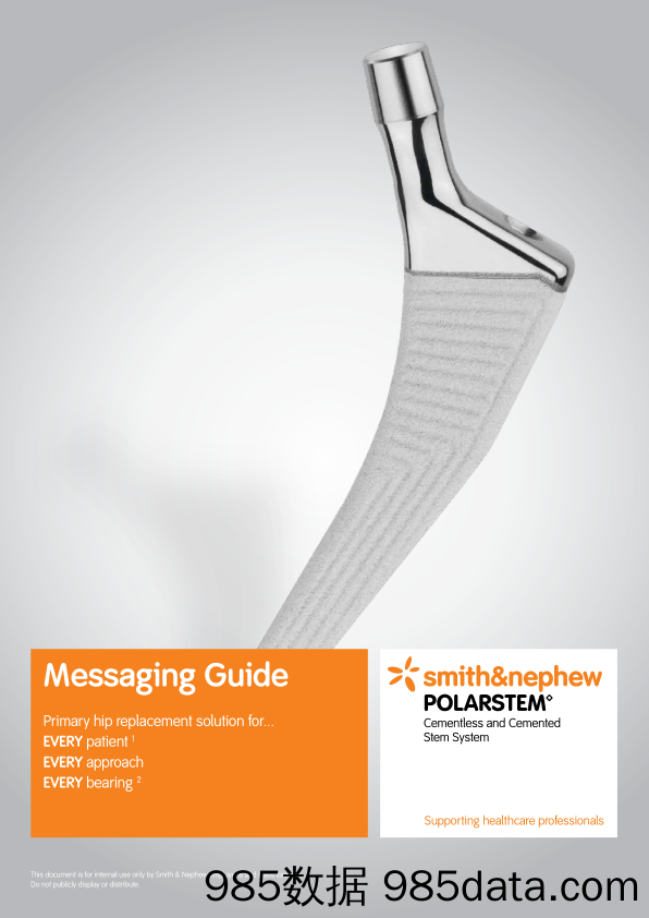 施乐辉Smith&Nephew_产品宣传册Brochure_T500C.com_Messaging Guide