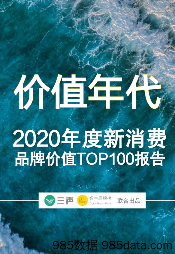 20210122-【消费】价值年代——2020年度年度新消费品牌价值TOP100报告-三声xDBRank-202101