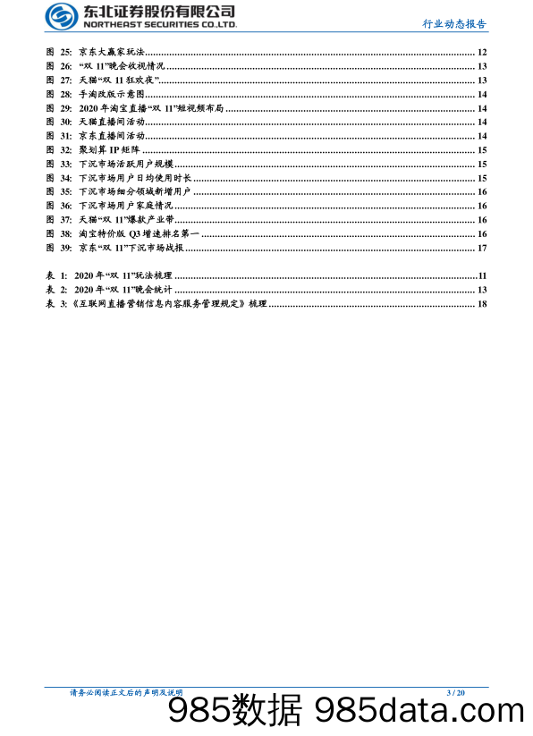 【双11  618电商】“双11”复盘：狂欢依旧，关注电商内容化趋势和下沉市场增量-东北证券-20201116插图2