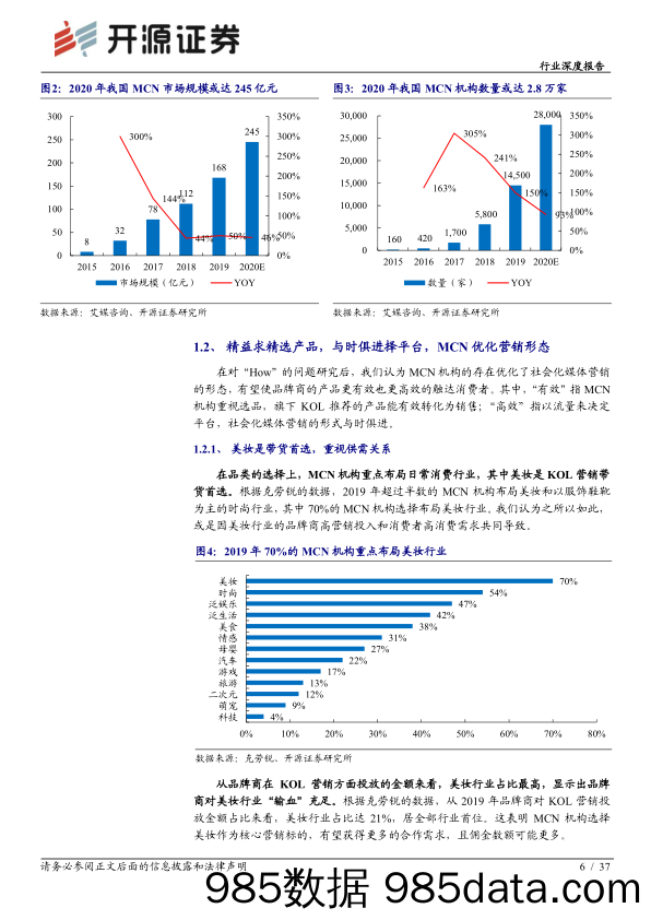 【直播电商】直播电商系列报告之MCN，集聚新流量，提振新经济，“MCN+X”未来可期-20200617-开源证券插图5