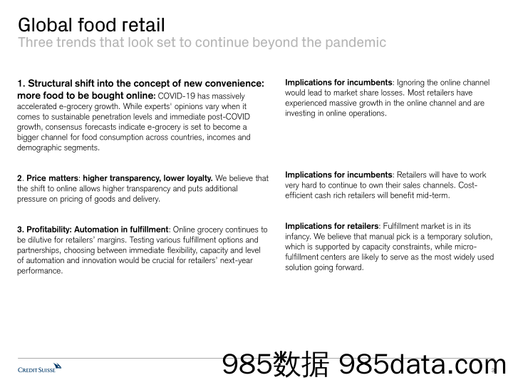 【跨境电商】瑞信-欧洲-零售行业-全球食品零售晴雨表：全球电商杂货图示-2020.8.24插图2