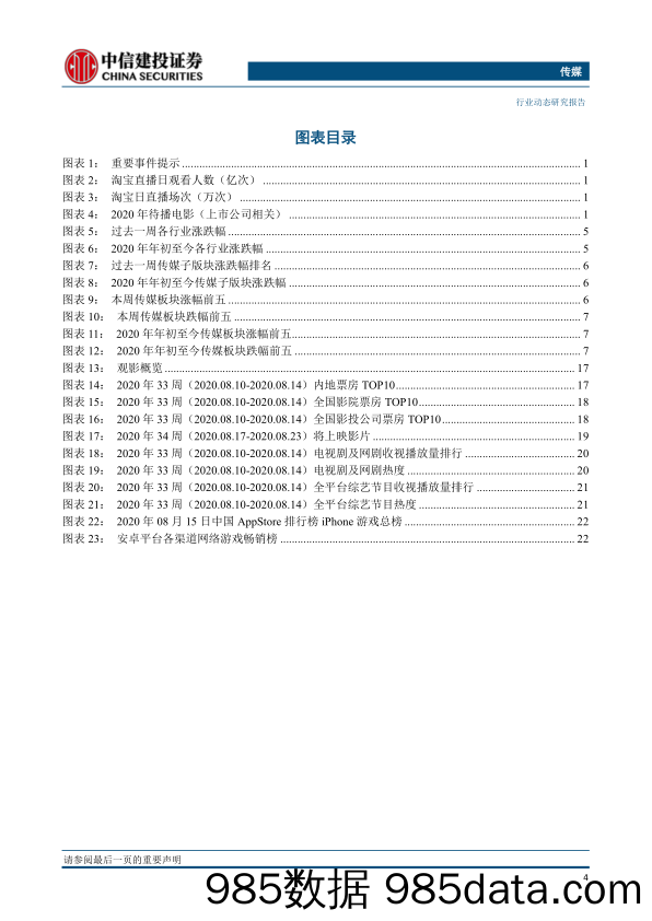 【影视综艺娱乐-研报】传媒行业：《八佰》口碑票房双丰收，关注影视行业边际反转及格局变化，持续推荐中报业绩高增标的-20200816-中信建投插图4