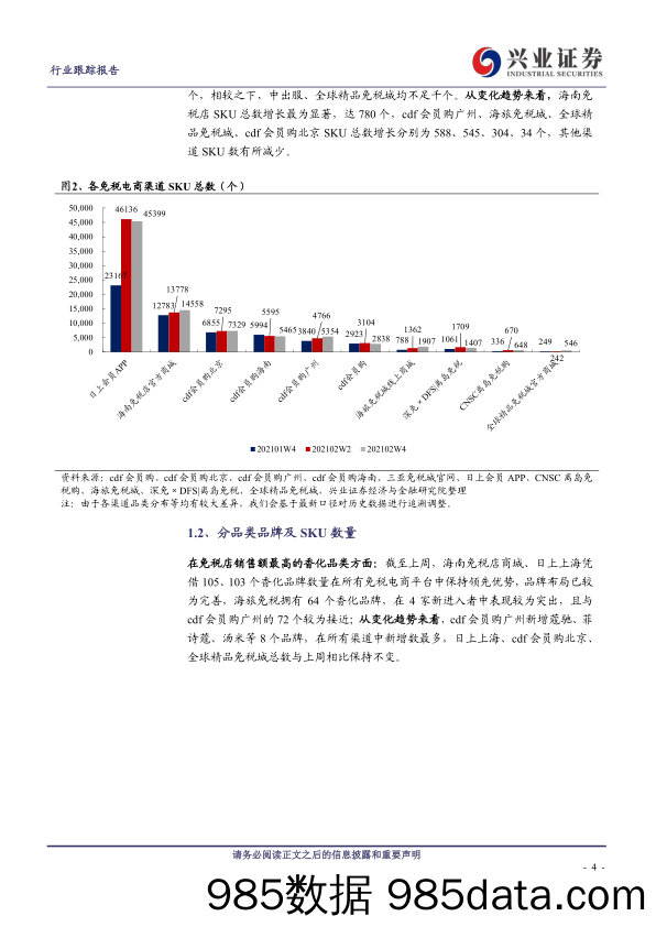 【最新品牌研报】休闲服务行业免税电商系列专题第三期：cdf广州品牌稳定增长，海南各店整体价格较优-20210305-兴业证券插图3