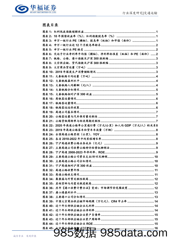 交通运输行业高股息透视：利率下行期，寻找交运赛道优质高股息资产-240415-华福证券插图2