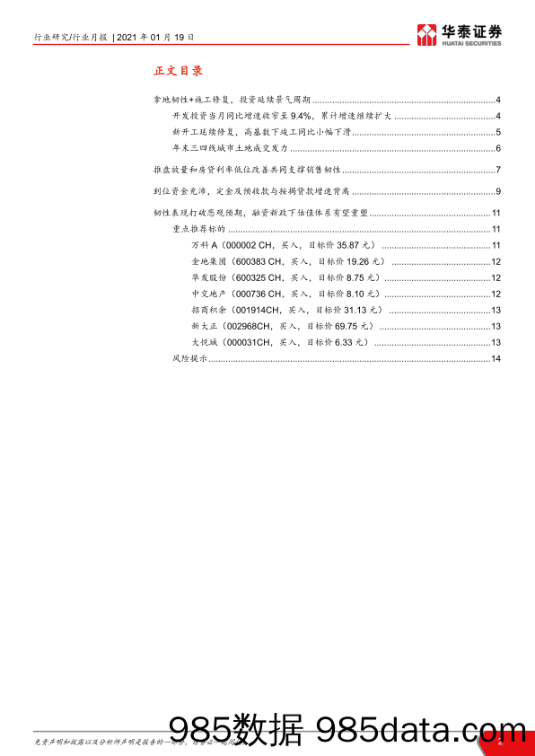 【最新地产研报】2020年房地产行业数据点评：高景气收官，全年销售创历史新高-20210119-华泰证券插图1