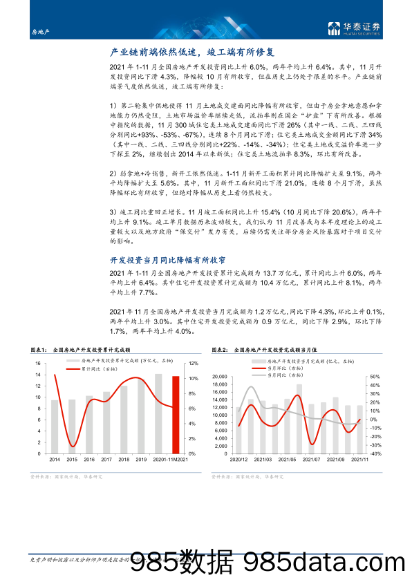 【地产最新研报】房地产行业月报：基本面低位波动，稳需求空间打开-20211215-华泰证券插图3