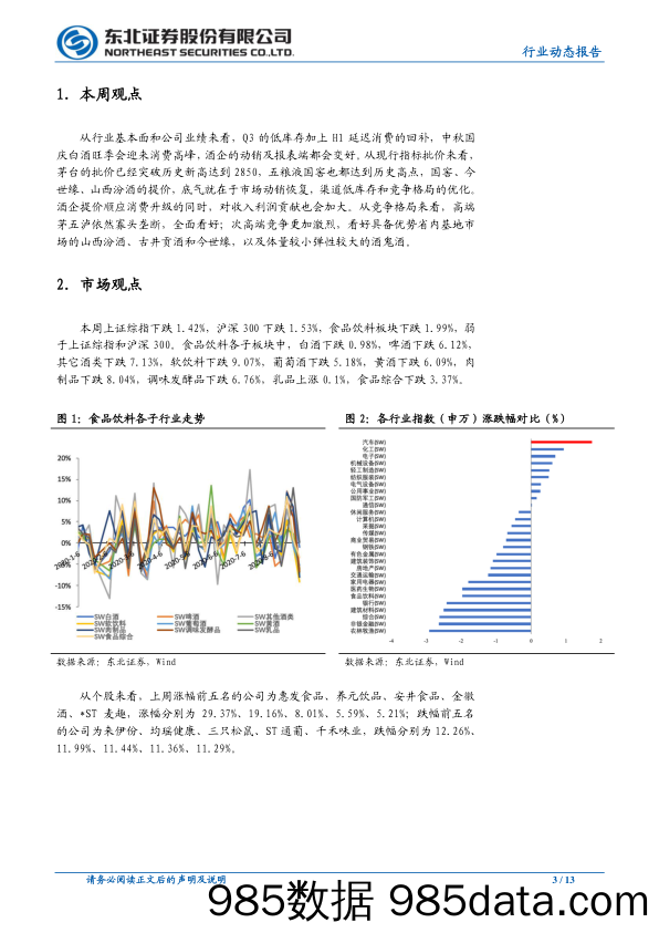 【食品饮料-研报】食品饮料行业：看好白酒中秋行情，全面看好高端白酒-20200910-东北证券插图2