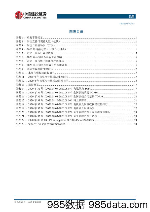 【游戏市场研报】传媒行业：中报披露期关注高景气度下的游戏、视频、数字阅读板块及边际改善的营销、影视板块-20200809-中信建投插图4