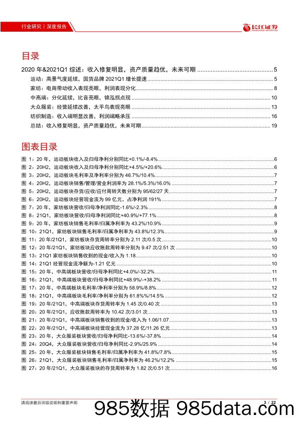 【服装服饰-市场研报】纺织品、服装与奢侈品行业2020年-2021Q1综述：收入修复明显，资产质量趋优，未来可期-20210506-长江证券插图2