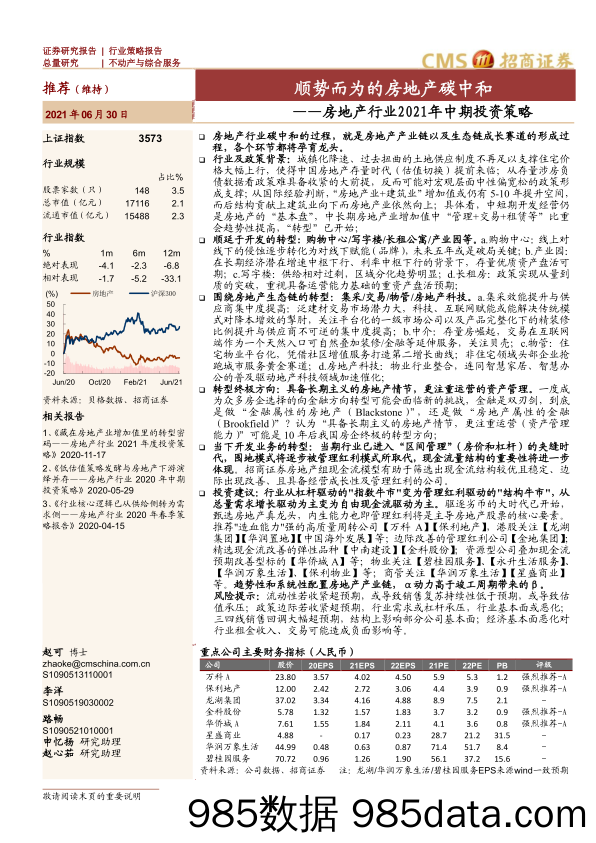 20210809-【房地产】房地产行业2021年中期投资策略：顺势而为的房地产碳中和-招商证券-20210630