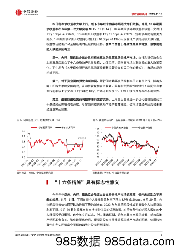 债市启明系列：如何看待债市大跌和地产上涨的逻辑？-20221115-中信证券插图1