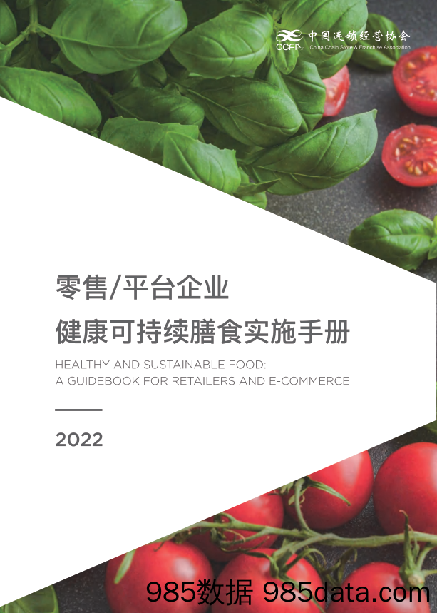 【养老大健康-市场分析】健康与可持续膳食干预应用手册-CCFA-202205