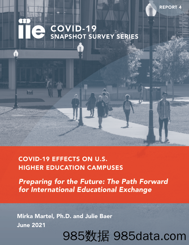 IIE-新冠疫情对美国高等教育校园的影响报告（英文）-2021.6