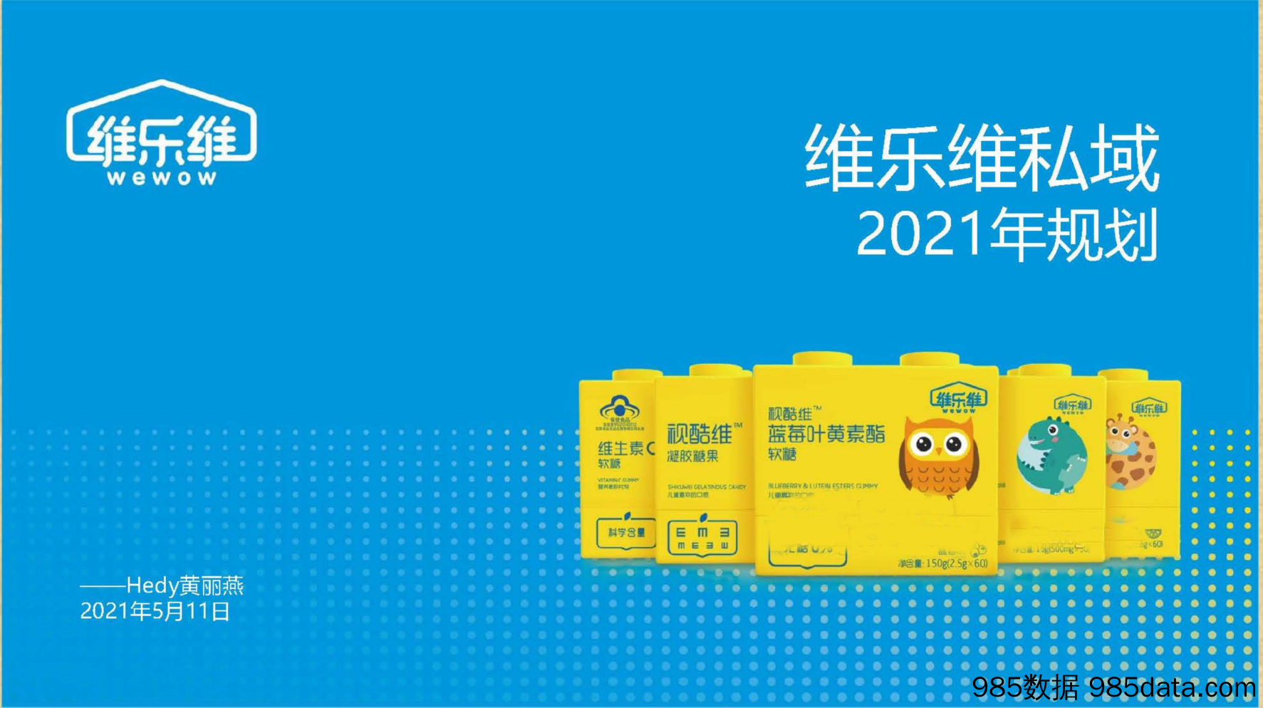 【医疗大健康营销案例】2021保健品维生素软糖私域运营规划方案