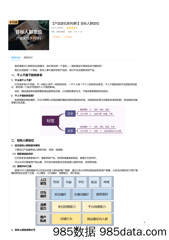 【产品定位系列课1】目标人群定位插图