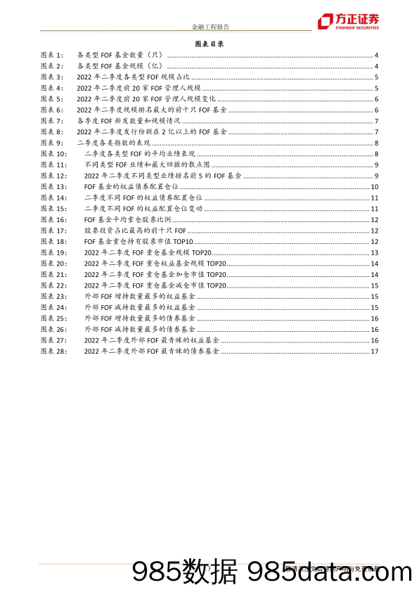 【股票基金市场】FOF基金2022年二季报分析：公募FOF配置偏好有哪些变化？-20220724-方正证券插图2