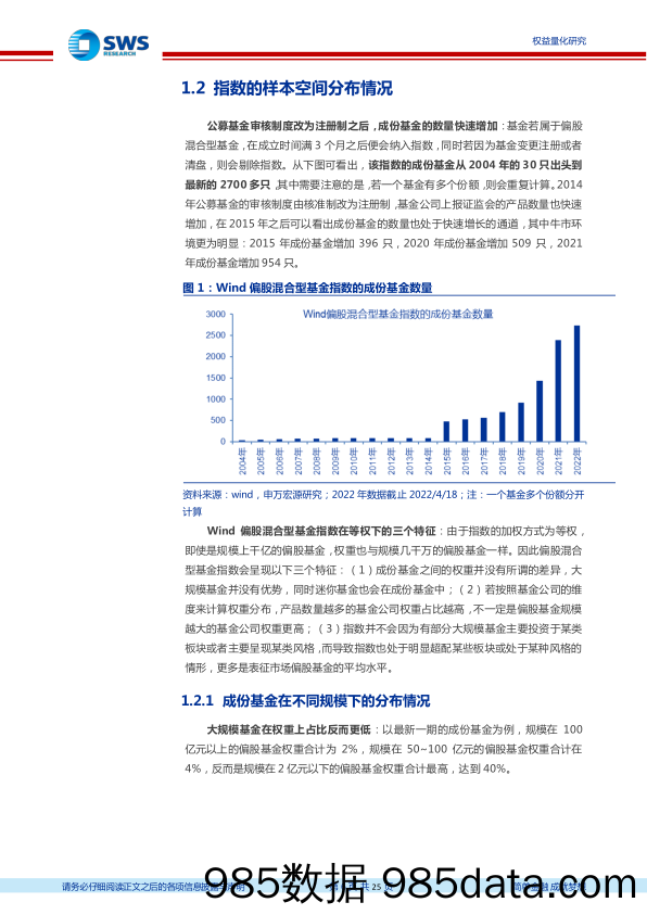 【股票基金市场】指数投资价值分析系列之七：Wind偏股混合型基金指数投资价值分析-20220420-申万宏源插图5