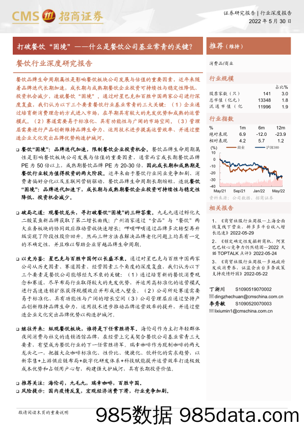 【餐饮外卖-研报】餐饮行业深度研究报告：打破餐饮“困境”，什么是餐饮公司基业常青的关键？-20220530-招商证券插图