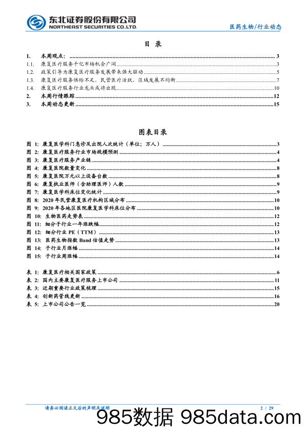 【医疗行业研报】医药生物行业：千亿康复医疗服务市场启动，发展空间广阔-20220214-东北证券插图1