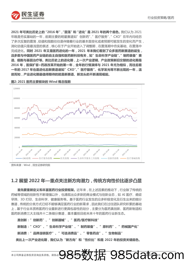 【医疗行业研报】医药行业2022年投资策略：行业步入高质量发展进化期，全面拥抱新成长机遇-20220113-民生证券插图3