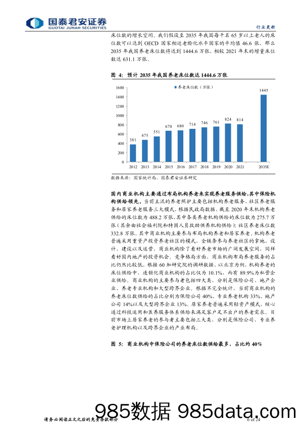 【医疗行业研报】保险行业养老服务专题报告：从产品到服务，医养能力利好拓展经营边界-20220606-国泰君安插图5