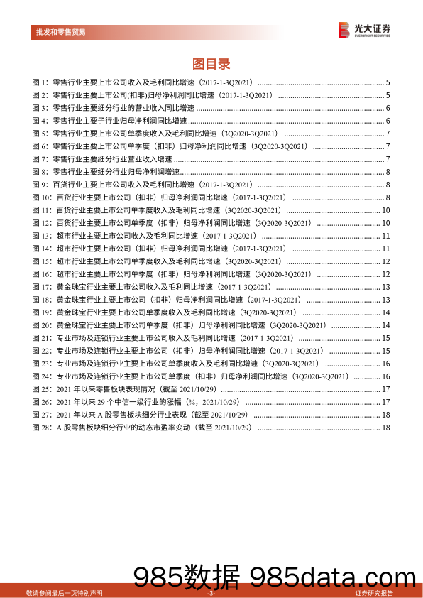 【零售研报】商贸零售行业2021年三季报总结：恢复进程边际趋缓，超市业态面临瓶颈-20211101-光大证券插图2