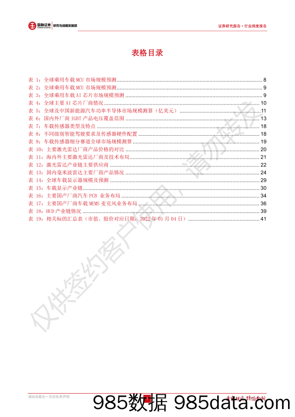 【汽车市场研报】汽车电子行业深度报告：汽车智能化加速渗透，汽车电子产业链迎来发展机遇-20220110-国融证券插图4