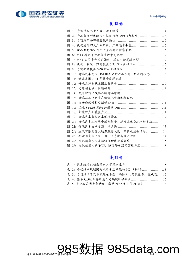 【汽车市场研报】汽车行业专题报告：奇瑞汽车产业链有望迎来新发展机遇-20220223-国泰君安插图2