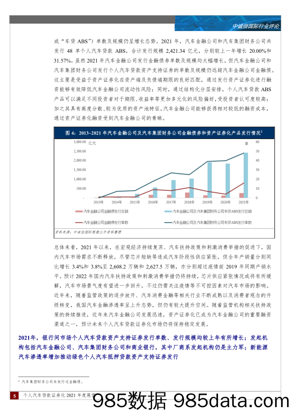 【汽车市场研报】汽车行业特别评论：个人汽车贷款证券化2022年度展望-20220309-中诚信国际插图5