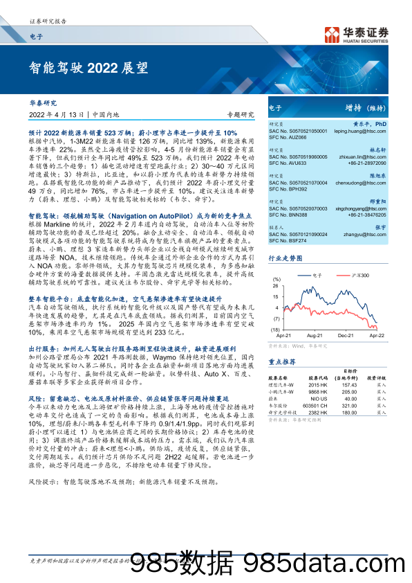 【汽车市场研报】电子行业专题研究：智能驾驶2022展望-20220413-华泰证券插图