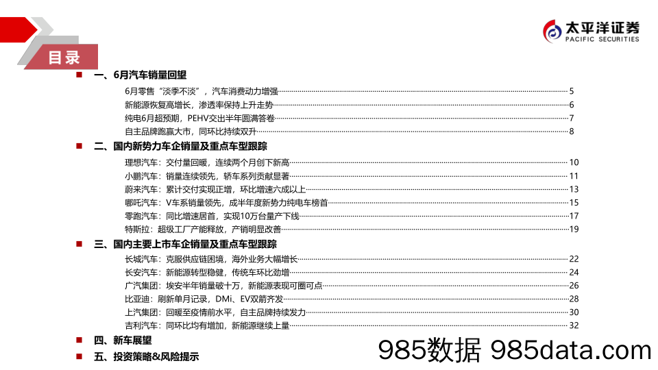 【新能源汽车研报】汽车行业月度销量跟踪及投资策略：政策催化车市反弹，新能源车继续势如破竹-20220720-太平洋证券插图2