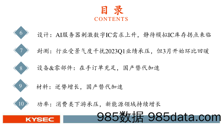 半导体行业2023年度中期投资策略：下半年有望景气复苏，AI带来新增量，自主可控逻辑强化-20230508-开源证券插图2