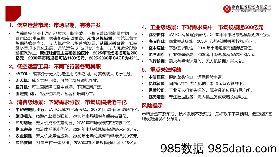 机械设备行业低空经济系列深度报告之五-低空运营：场景逐步打开，有望千亿市场-240428-浙商证券插图1