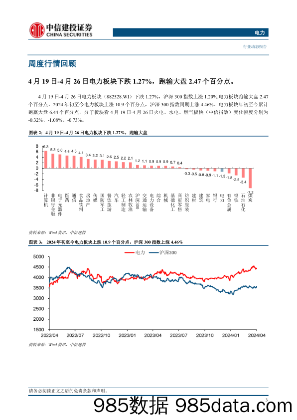 电力行业：一季度规上企业经营情况发布，电力行业利润显著增长-240428-中信建投插图4