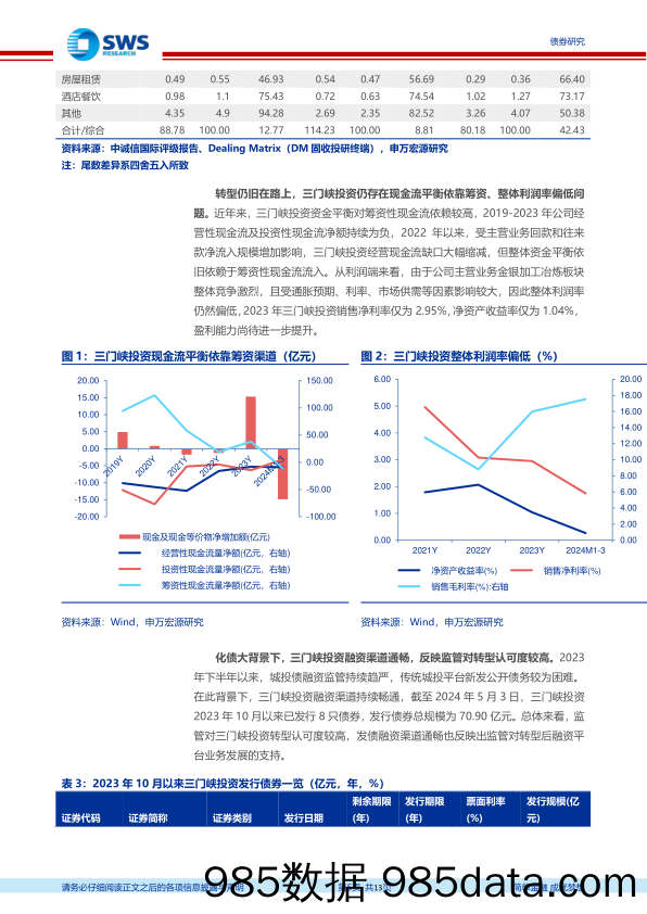 信用与产品月报：从典型案例来看城投转型-240506-申万宏源插图5